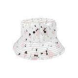 Poodle dog rose cake pattern Unisex Bucket Hat