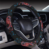 Octopus sea wave tropical fishe pattern Car Steering Wheel Cover