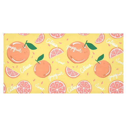Grapefruit yellow background Tablecloth