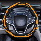 Bengal tigers skin print pattern background Car Steering Wheel Cover