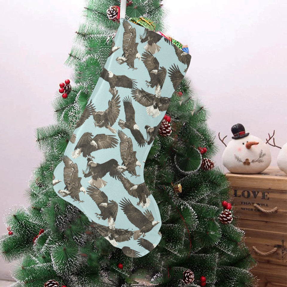 Eagle Pattern Print Design 01 Christmas Stocking