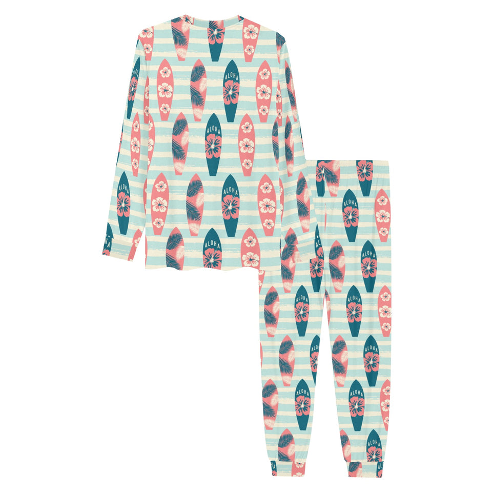 Surfboard Pattern Print Design 02 Men's All Over Print Pajama