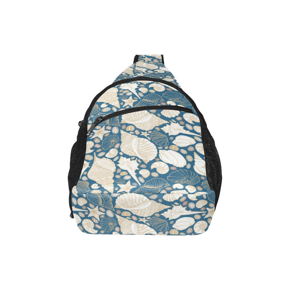 Sea turtle Polynesian Tribal design pattern All Over Print Chest Bag