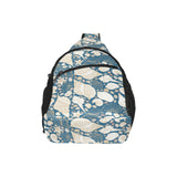 Sea turtle Polynesian Tribal design pattern All Over Print Chest Bag