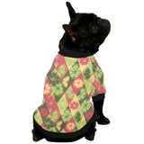 Cool Geometric lime pattern All Over Print Pet Dog Round Neck Fuzzy Shirt