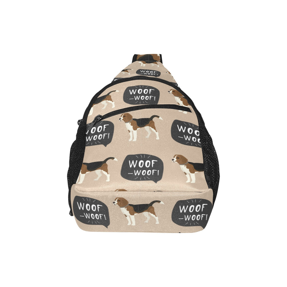 Beagle pattern All Over Print Chest Bag