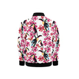 Toucan flower design pattern Kids' Boys' Girls' Bomber Jacket