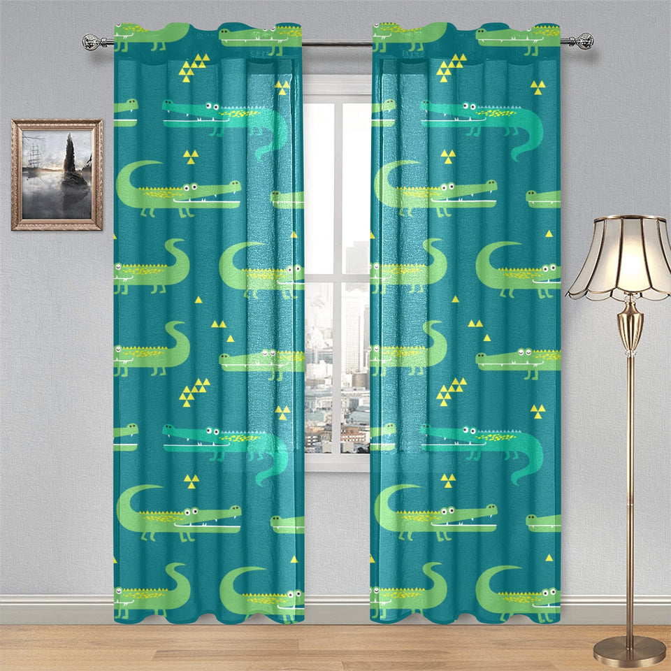 Crocodile pattern Gauze Curtain