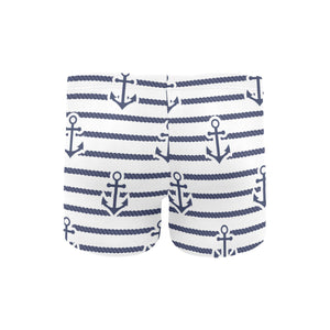 Anchor rope nautical pattern Men's Swimming Trunks