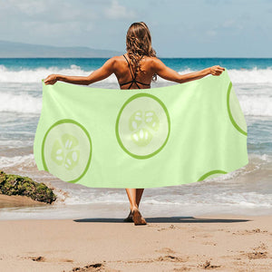 Cucumber pattern Beach Towel