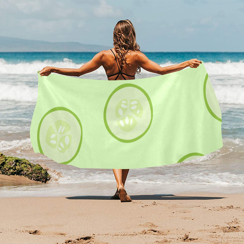Cucumber pattern Beach Towel