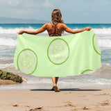 Cucumber pattern Beach Towel