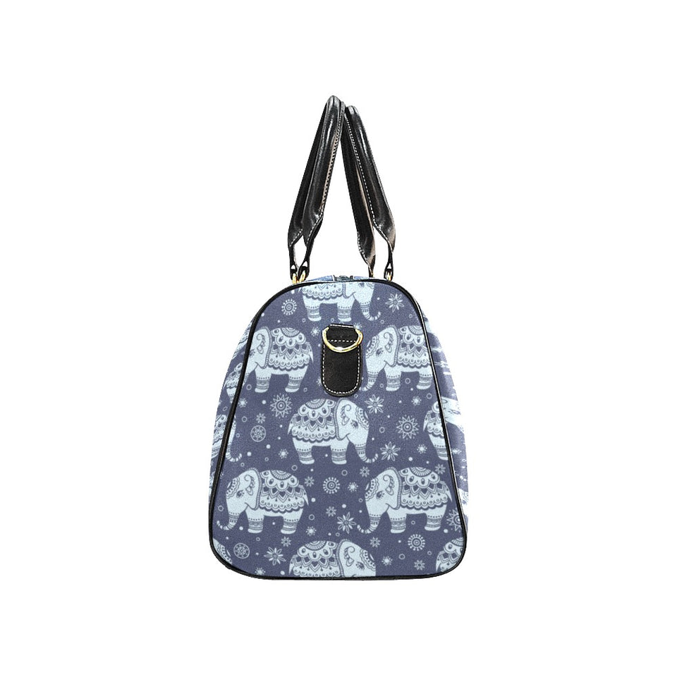 Elephant tribal design pattern Travel Bag