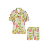 Guava design pattern Women's V-Neck Short Pajama Set