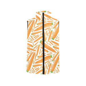 Carrot Pattern Print Design 02 Men's Padded Vest