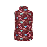 Pretzels Pattern Print Design 05 Men's Padded Vest