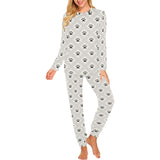 Dog Paws Pattern Print Design 03 Women's All Over Print Pajama Set