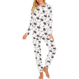 Ostrich Pattern Print Design 02 Women's All Over Print Pajama Set