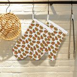 Sandwich Pattern Print Design 02 Heat Resistant Oven Mitts