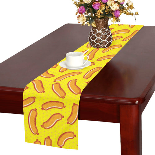 Sausage Pattern Print Design 01 Table Runner