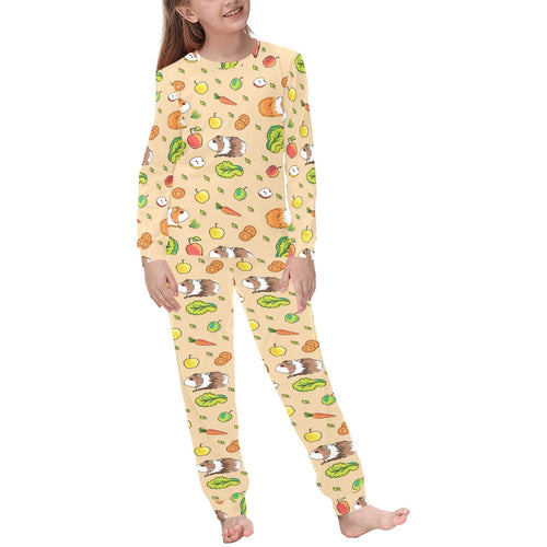 Guinea Pig Pattern Print Design 05 Kids' Boys' Girls' All Over Print Pajama Set