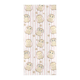 cute owl leaf Beach Towel