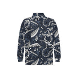 Piano Pattern Print Design 02 Men's Long Sleeve Polo Shirt