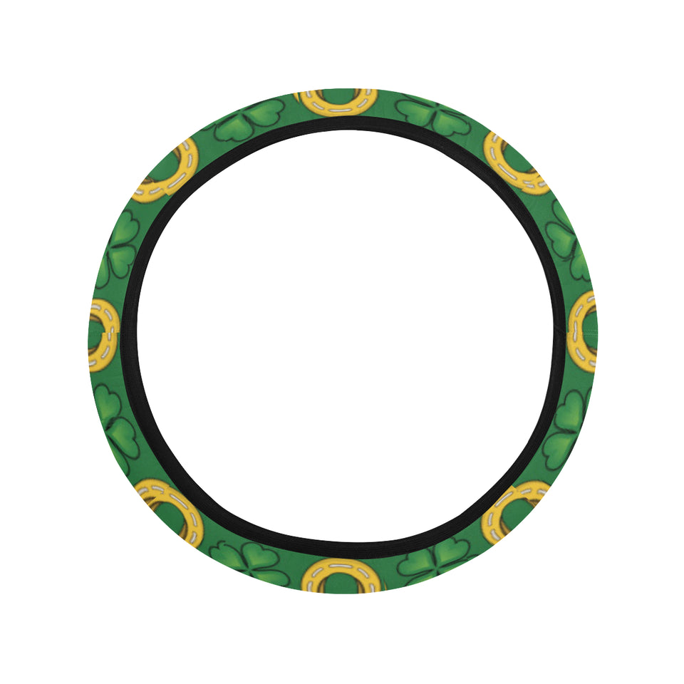 Horseshoes Pattern Print Design 05 Car Steering Wheel Cover