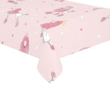 Poodle dog pink color theme Tablecloth