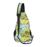 Hand drawn windmill pattern All Over Print Chest Bag
