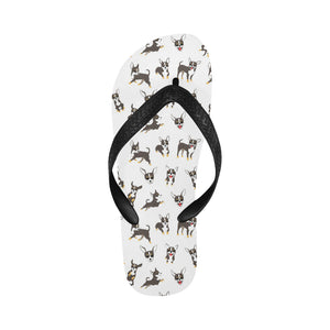 Chihuahua dog pattern Unisex Flip Flops