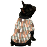 Wood Printed Pattern Print Design 02 All Over Print Pet Dog Round Neck Fuzzy Shirt
