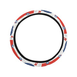 British Pattern Print Design 03 Car Steering Wheel Cover