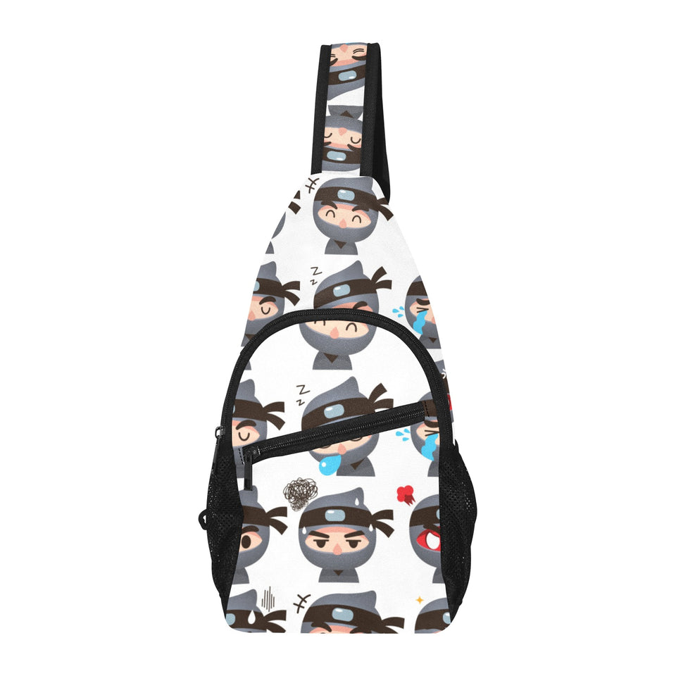 Cute ninja design pattern All Over Print Chest Bag