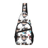 Cute ninja design pattern All Over Print Chest Bag