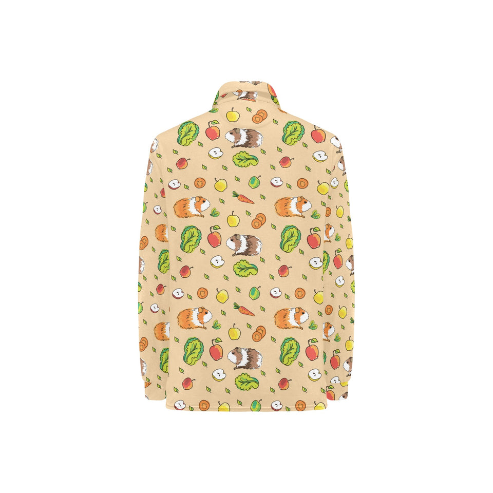 Guinea Pig Pattern Print Design 05 Women's Long Sleeve Polo Shirt