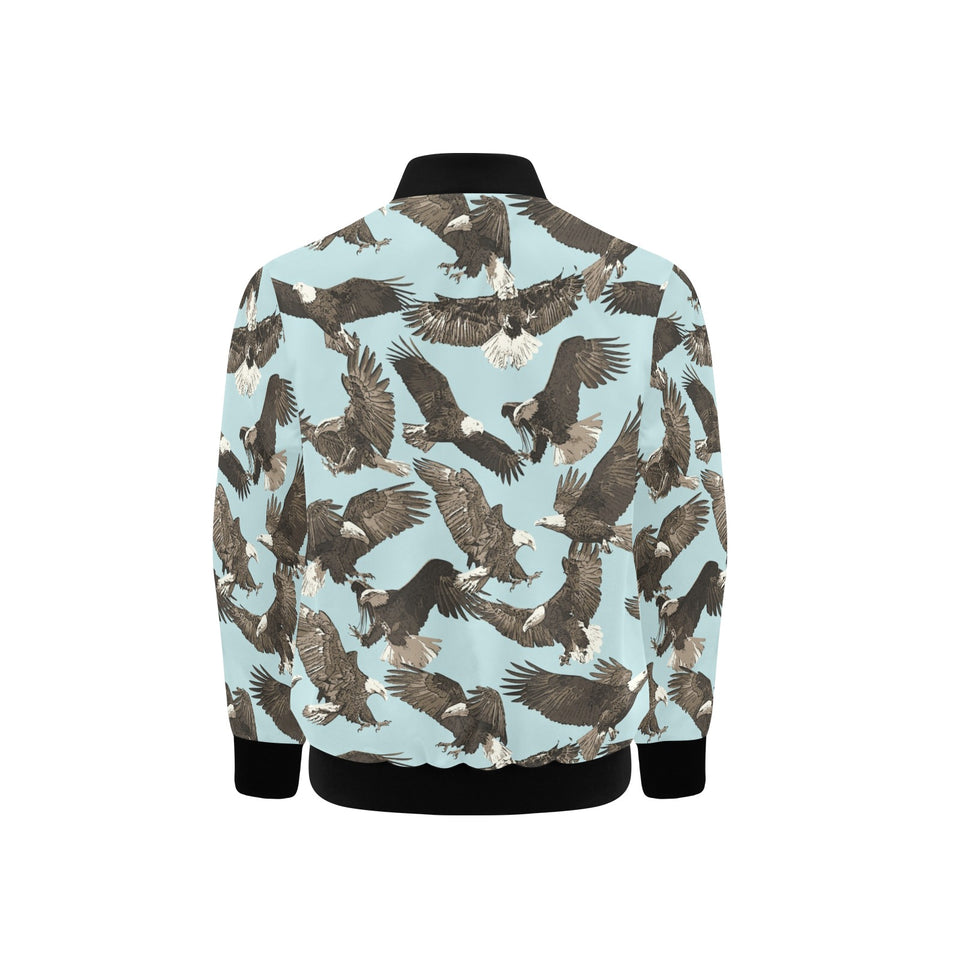 Eagle Pattern Print Design 01 Kids' Boys' Girls' Bomber Jacket