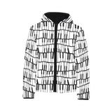 Piano Pattern Print Design 03 Kids' Boys' Girls' Padded Hooded Jacket