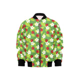 Ladybug Pattern Print Design 01 Kids' Boys' Girls' Bomber Jacket