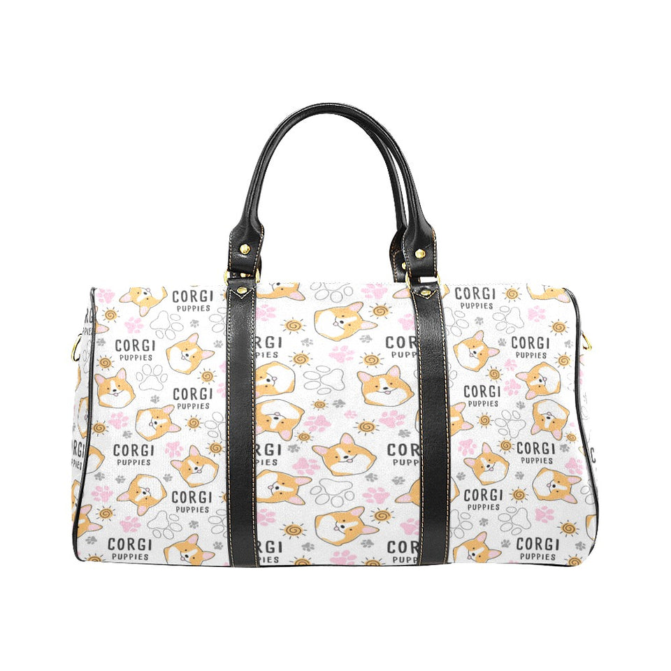 Corgi Dog Pattern Travel Bag