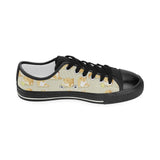 Cute fat shiba inu dog pattern Kids' Boys' Girls' Low Top Canvas Shoes Black