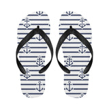 Anchor rope nautical  pattern Unisex Flip Flops