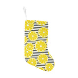 slice of lemon design pattern Christmas Stocking