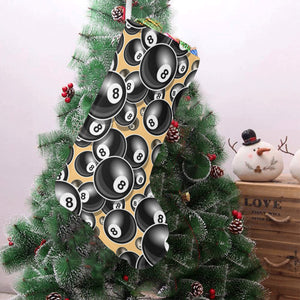 Billiard Ball Pattern Print Design 04 Christmas Stocking