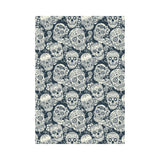 Sugar skull black white pattern House Flag Garden Flag