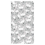 Cute french bulldog head pattern Bath Towel