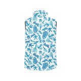 Coral Reef Pattern Print Design 01 Women's Padded Vest