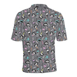 Ostrich Pattern Print Design 01 Men's All Over Print Polo Shirt