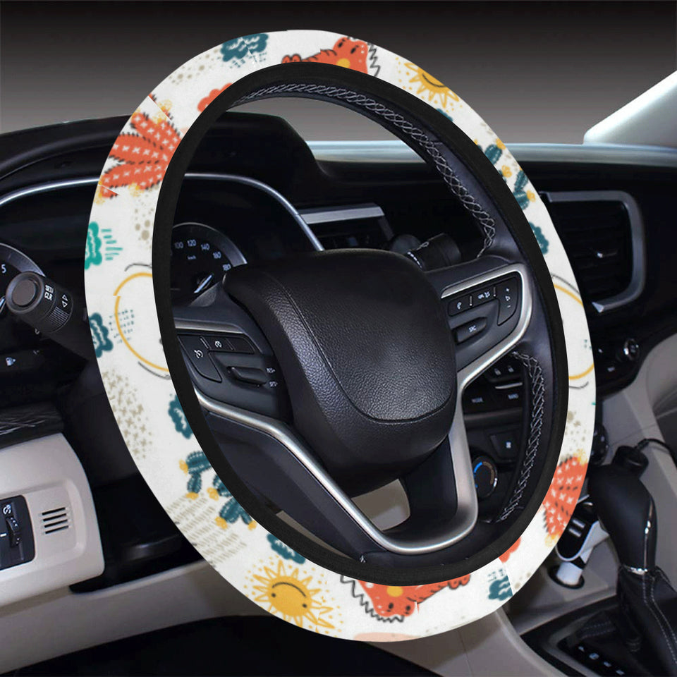 Cute Crocodile Pattern Car Steering Wheel Cover