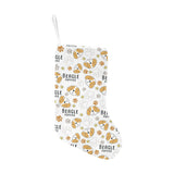 Cute beagle dog pattern background Christmas Stocking